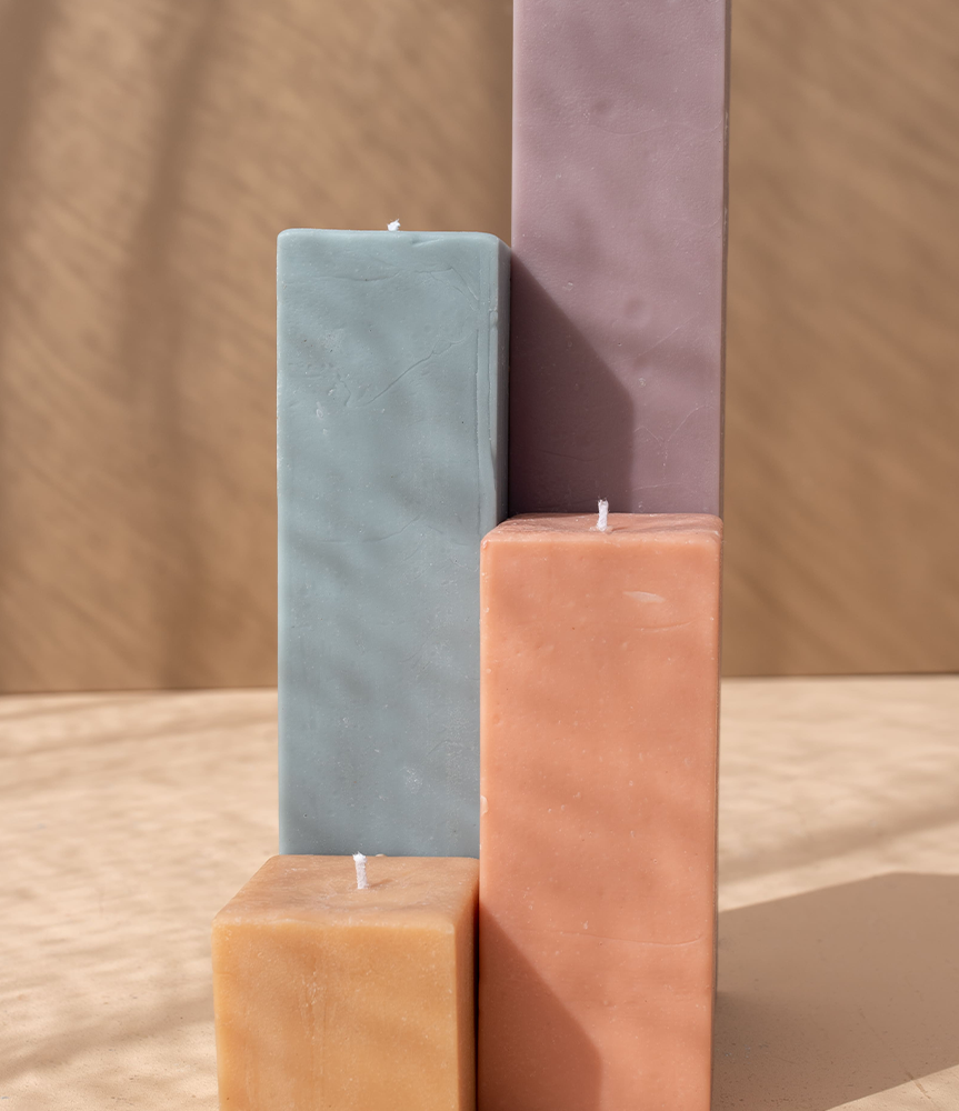 45mm Square Pillar Candles